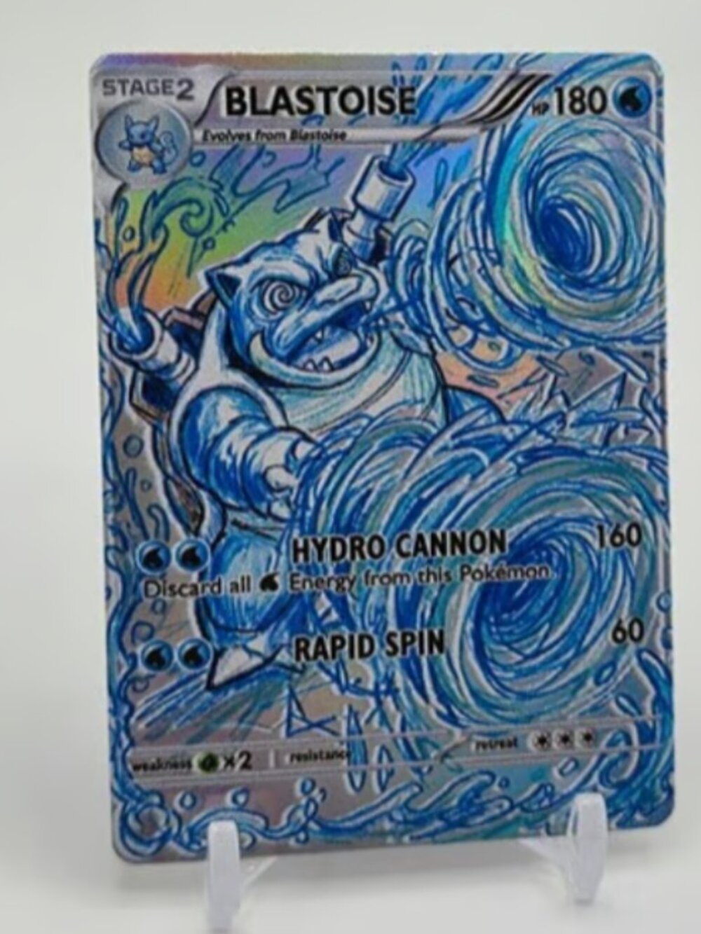 BLASTOISE Art Card READ DESCRIPTION: HOLO BLASTOISE Card BLASTOISE Pokemon Card
